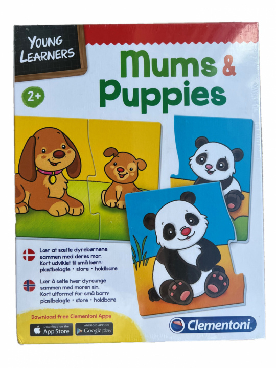 Clementoni Young Learners Mums & Puppies, norjan ja tanskan kieli ryhmässä LELUT, TUOTTEET LAPSILLE JA VAUVOILLE / Peli / Lasten pelit @ TP E-commerce Nordic AB (38-99732)