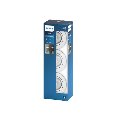 Philips Casement MyLiving-kattovalaisin, 3-pakkaus ryhmässä KODINELEKTRONIIKKA / Valaistus / Kattolamput @ TP E-commerce Nordic AB (38-99751)