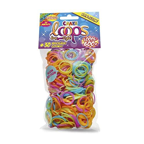 Craze Loops silikonirenkaat rannekkeille, 600kpl ryhmässä LELUT, TUOTTEET LAPSILLE JA VAUVOILLE / Leikkikalut, Askartelu &Pelit / Käsityöt @ TP E-commerce Nordic AB (38-99767)