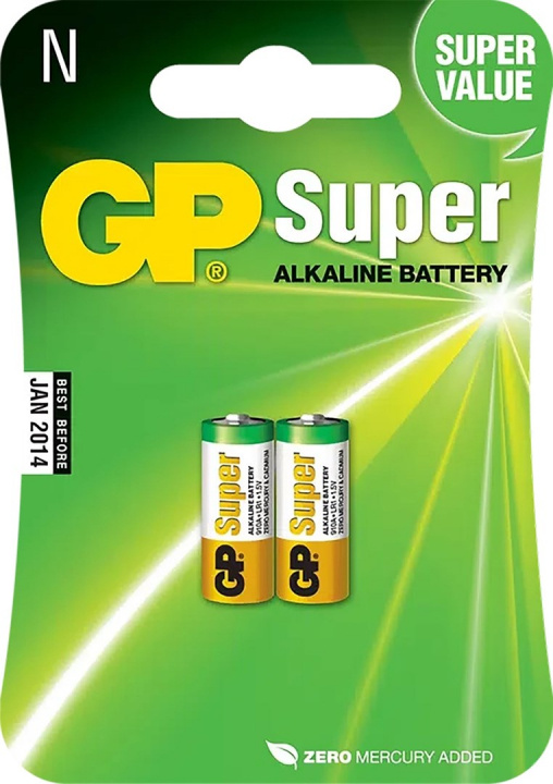 GP Super Alkaline LR1 batteri, 910A, 2-pack ryhmässä KODINELEKTRONIIKKA / Paristot & Laturit / Akut / Muut @ TP E-commerce Nordic AB (38-99884)