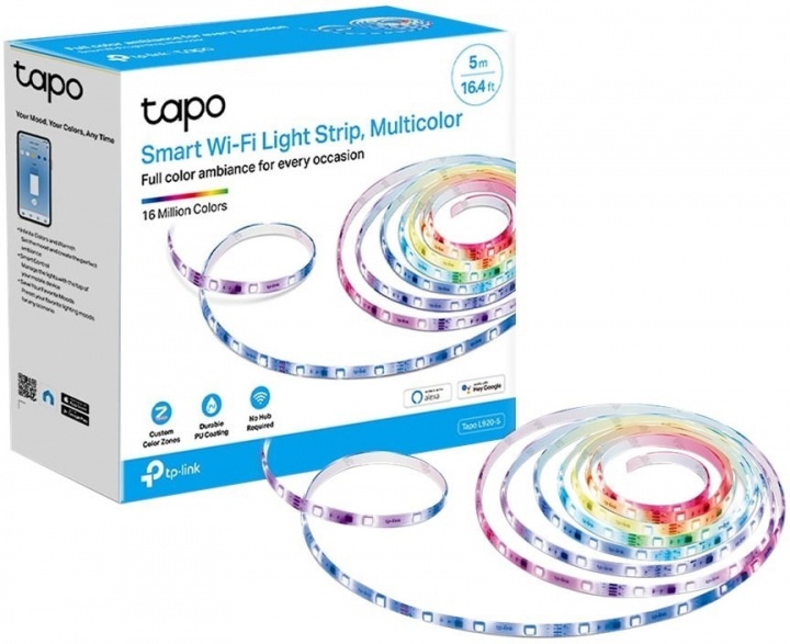 TP-Link Tapo L920-5 -LED-älyvalonauha, moniväri, 5m ryhmässä KODINELEKTRONIIKKA / Valaistus / LED-silmukka @ TP E-commerce Nordic AB (38-99886)