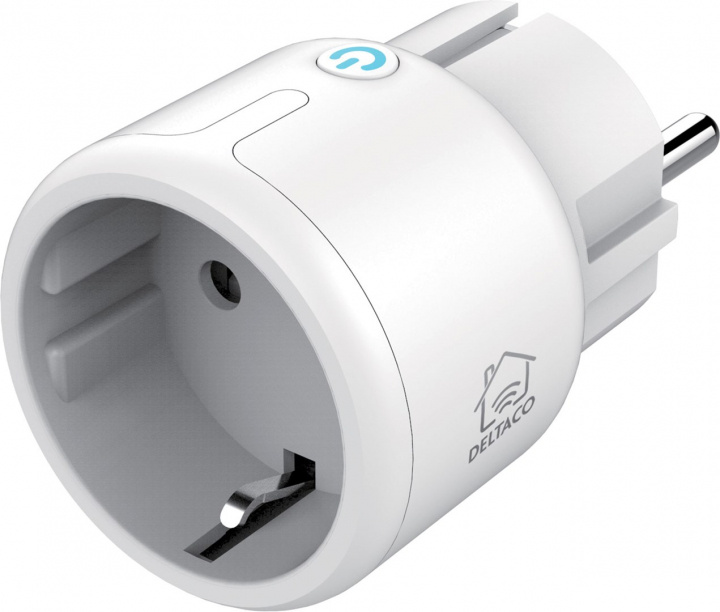 DELTACO Smart Mini Plug Slim ryhmässä KOTI, TALOUS JA PUUTARHA / Älykodit / Smart plugs @ TP E-commerce Nordic AB (38-99926)