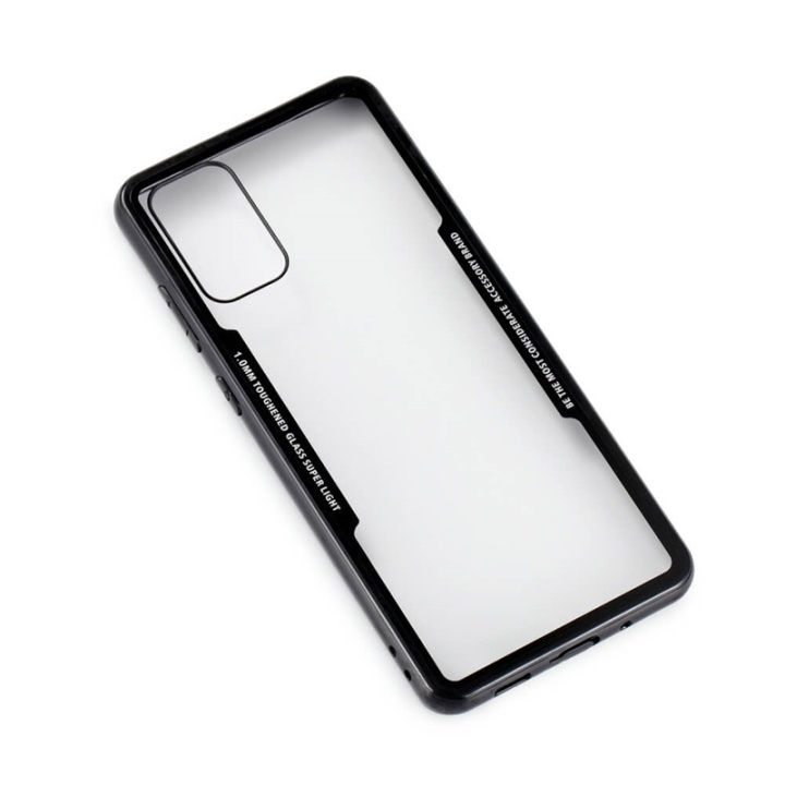 Gear Mobilskal med Tempererat Glas Svart Samsung S20 Plus ryhmässä ÄLYPUHELIMET JA TABLETIT / Puhelimen suojakotelo / Samsung @ TP E-commerce Nordic AB (A00098)