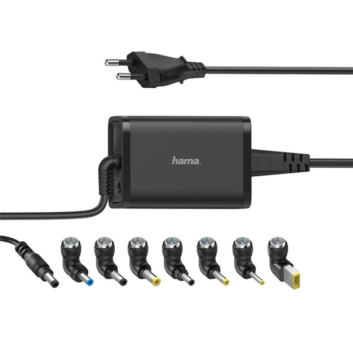 Hama Nätdel Notebook Universal 100-240V 15-19V/45W 8x Adapter ryhmässä TIETOKOONET & TARVIKKEET / Kannettavat tietokoneet & tarvikkeet / Laturi / Seinälaturi / Universal @ TP E-commerce Nordic AB (A00148)