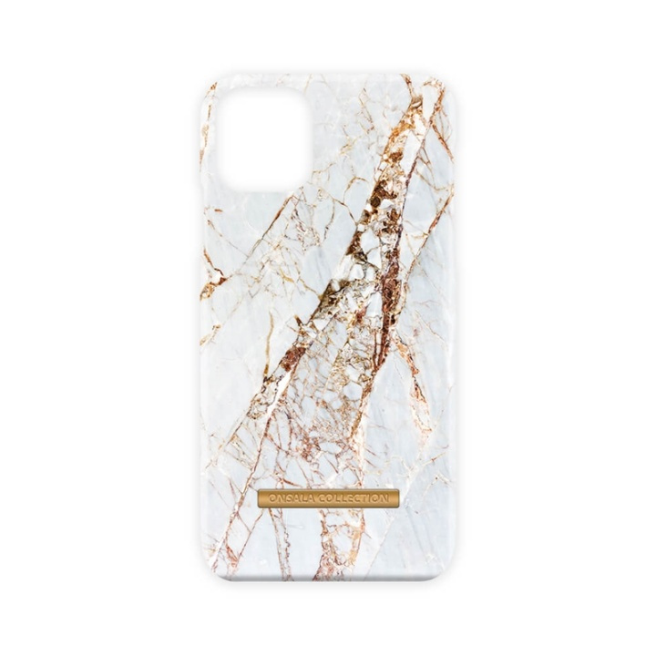 Onsala COLLECTION Mobilskal Soft White Rhino Marble iPhone 11 Pro Max ryhmässä ÄLYPUHELIMET JA TABLETIT / Puhelimen suojakotelo / Apple / iPhone 11 Pro Max / Kuoret @ TP E-commerce Nordic AB (A00248)