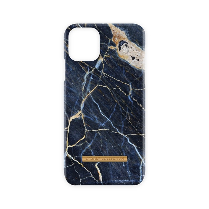 Onsala COLLECTION Mobilskal Soft Black Galaxy Marble iPhone 11 Pro Max ryhmässä ÄLYPUHELIMET JA TABLETIT / Puhelimen suojakotelo / Apple / iPhone 11 Pro Max / Kuoret @ TP E-commerce Nordic AB (A00249)