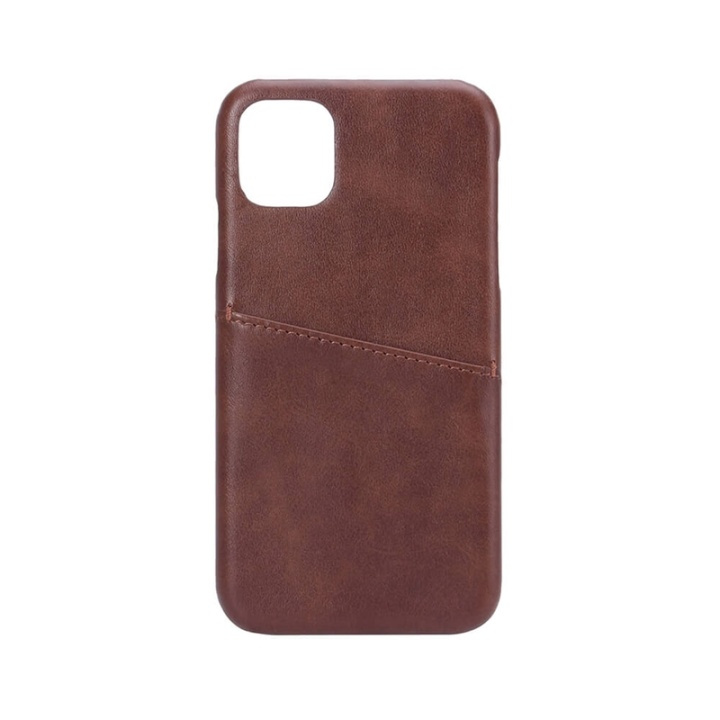 Onsala Mobilskal Brun med Kortfack iPhone 11 ryhmässä ÄLYPUHELIMET JA TABLETIT / Puhelimen suojakotelo / Apple / iPhone 11 / Kuoret @ TP E-commerce Nordic AB (A00255)