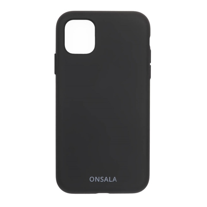 ONSALA Suojakuori Silikooni Black - iPhone 11 / XR ryhmässä ÄLYPUHELIMET JA TABLETIT / Puhelimen suojakotelo / Apple / iPhone 11 / Kuoret @ TP E-commerce Nordic AB (A00272)