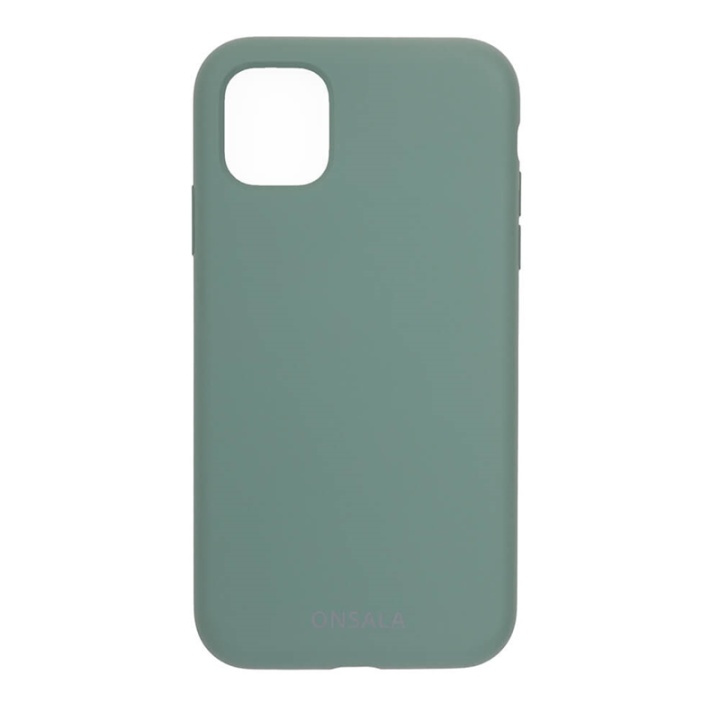 ONSALA Suojakuori Silikooni Pine Green - iPhone 11 / XR ryhmässä ÄLYPUHELIMET JA TABLETIT / Puhelimen suojakotelo / Apple / iPhone 11 / Kuoret @ TP E-commerce Nordic AB (A00275)