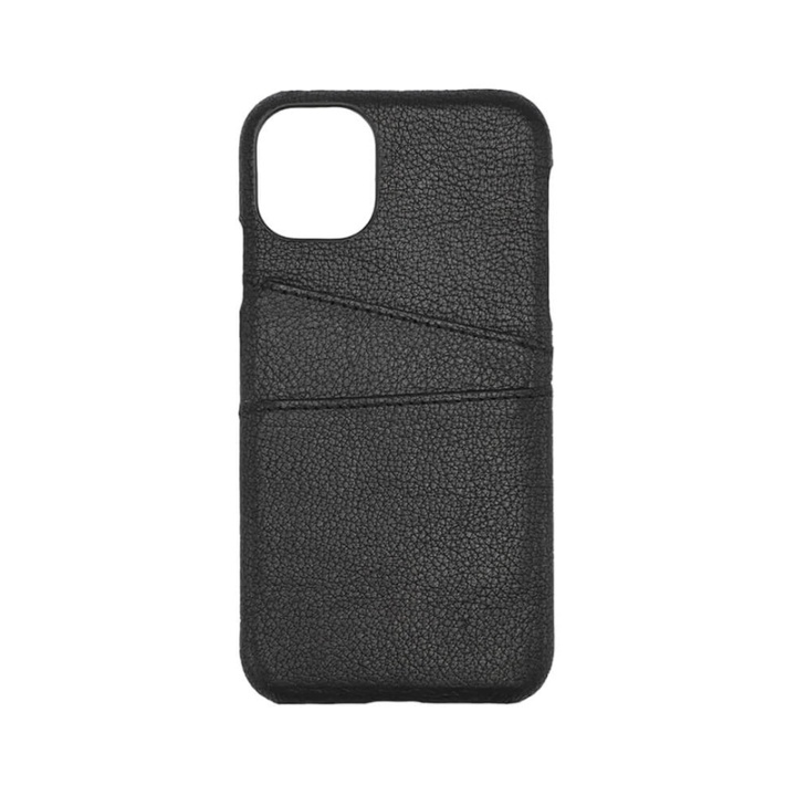 Onsala COLLECTION Mobilskal Skinn Svart iPhone 11 med Kortfack ryhmässä ÄLYPUHELIMET JA TABLETIT / Puhelimen suojakotelo / Apple / iPhone 11 / Kuoret @ TP E-commerce Nordic AB (A00286)
