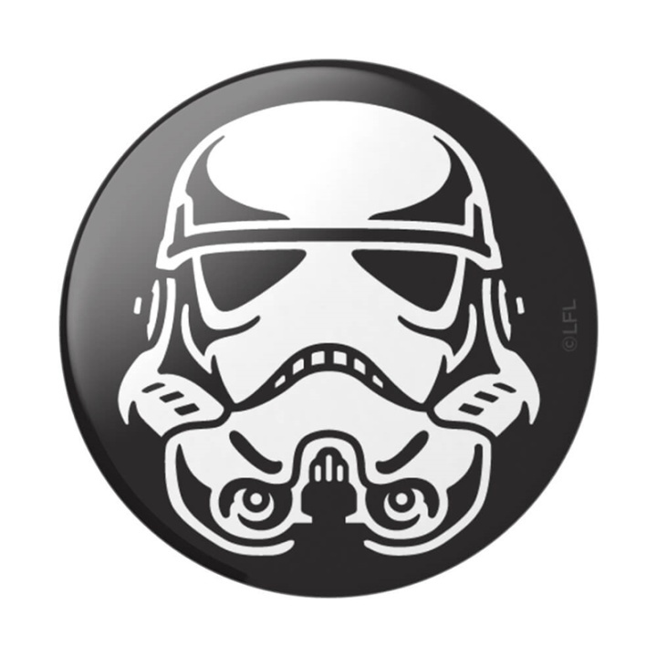 POPSOCKETS Star Wars Stormtrooper Irrotettava Grip Telinetoiminnolla Premium ryhmässä ÄLYPUHELIMET JA TABLETIT / Muut tarvikkeet / Popsockets @ TP E-commerce Nordic AB (A00356)