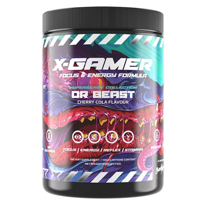 X-Gamer X-Tubz Dr Beast 600g ryhmässä TIETOKOONET & TARVIKKEET / GAMING / Pelaajien energiajuomat @ TP E-commerce Nordic AB (A00408)