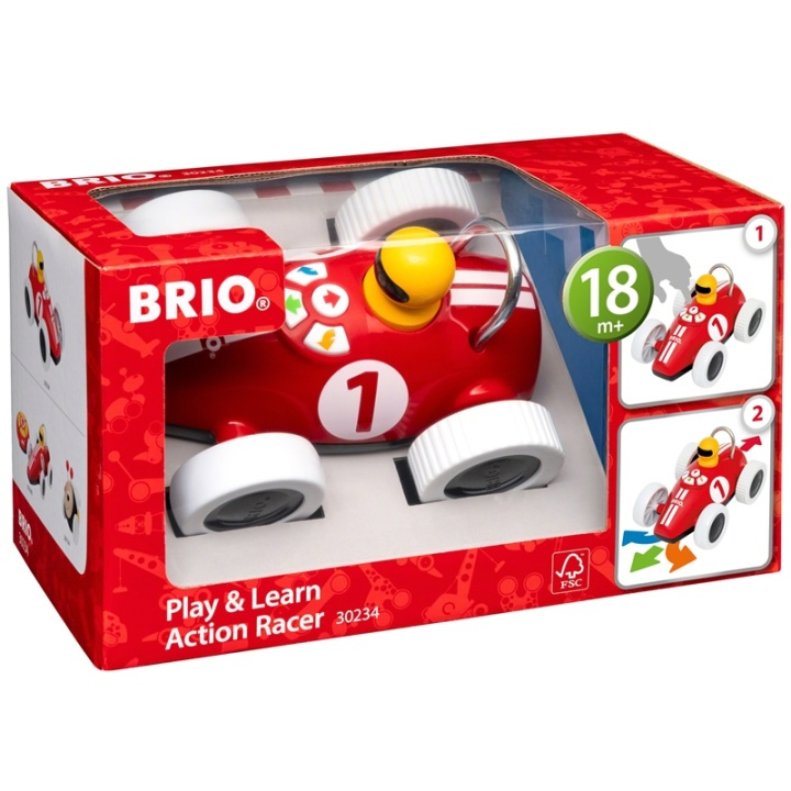 Brio 30234 Play & Learn Action Race ryhmässä LELUT, TUOTTEET LAPSILLE JA VAUVOILLE / Lelut vauvoille (0-3v) / Toiminnalliset lelut @ TP E-commerce Nordic AB (A00593)