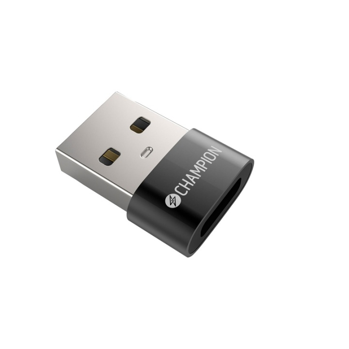 Champion Sovitin USB-A USB-C naarasliitäntään ryhmässä ÄLYPUHELIMET JA TABLETIT / Laturit & Kaapelit / Sovittimet @ TP E-commerce Nordic AB (A00614)