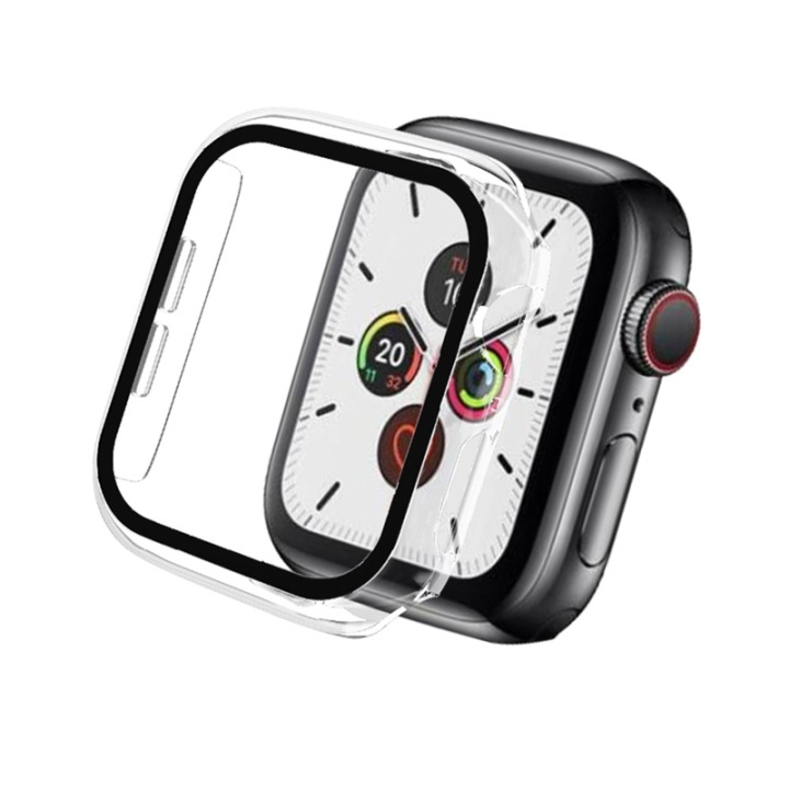 Champion Full cover Case Apple Watch SE/6/5/4 40mm, Transparent ryhmässä ÄLYPUHELIMET JA TABLETIT / Urheilu, koti ja vapaa-aika / Apple Watch & tarvikkeet / Tarvikkeet @ TP E-commerce Nordic AB (A00622)