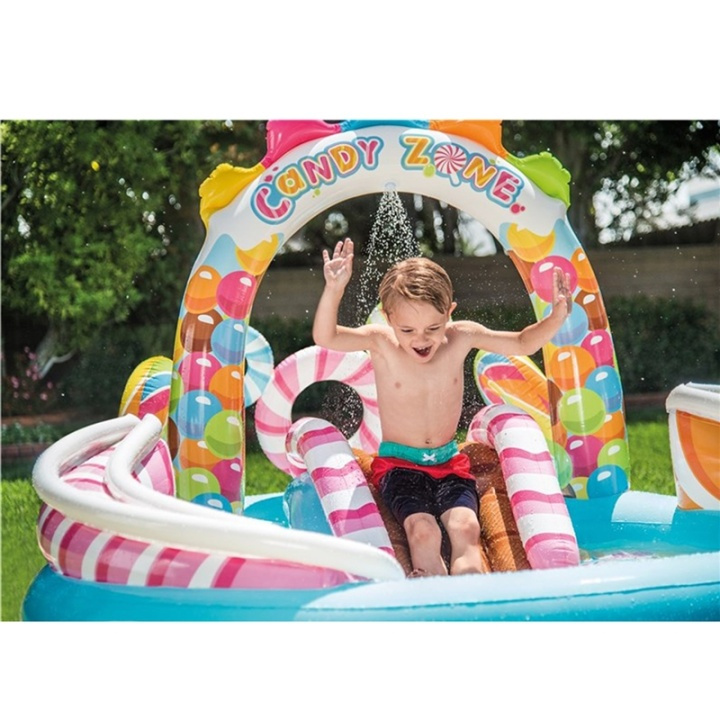 Intex Lekpool Candy Zone Play Center ryhmässä KOTI, TALOUS JA PUUTARHA / Puutarhatuotteet / Uima-allas & Tarvikkeet / Pooler @ TP E-commerce Nordic AB (A00745)