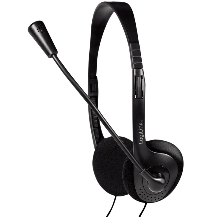 LogiLink PC-headset Stereo med mikrofon ryhmässä TIETOKOONET & TARVIKKEET / Tietokonetarvikkeet / Kuulokkeet @ TP E-commerce Nordic AB (A00833)