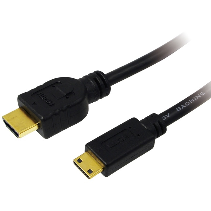 LogiLink HDMI - Mini-HDMI-kabel 4K 1,5m ryhmässä KODINELEKTRONIIKKA / Kaapelit & Sovittimet / HDMI / Kaapelit @ TP E-commerce Nordic AB (A00853)