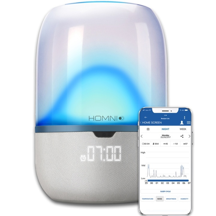 Terraillon HOMNI - Wake up/Smart sleep -ratkaisu heräämiseen ja älykkääseen uneen ryhmässä KAUNEUS JA TERVEYS / Hieronta ja hyvinvointi / Valoterapia @ TP E-commerce Nordic AB (A01081)