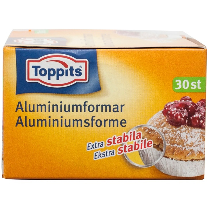 Toppits Bakformar Aluminium 30st ryhmässä KOTI, TALOUS JA PUUTARHA / Keittiövälineet / Leivontatarvikkeet @ TP E-commerce Nordic AB (A01100)