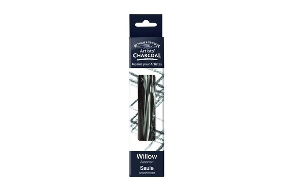 Winsor Willow Charcoal 12 st, Blandade storlekar ryhmässä URHEILU, VAPAA-AIKA JA HARRASTUS / Harrastus / Maalaa ja piirrä / Kynät, liidut ja tussit @ TP E-commerce Nordic AB (A01203)