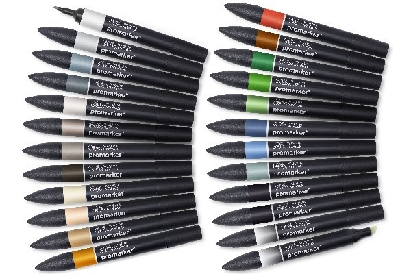 Winsor Promarker 24st, Architectural tones ryhmässä URHEILU, VAPAA-AIKA JA HARRASTUS / Harrastus / Maalaa ja piirrä / Kynät, liidut ja tussit @ TP E-commerce Nordic AB (A01323)