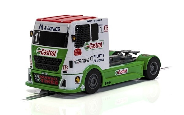 Racing Truck - Red & Green & White ryhmässä LELUT, TUOTTEET LAPSILLE JA VAUVOILLE / Radio-ohjattava / Autoradat / Autot @ TP E-commerce Nordic AB (A01476)