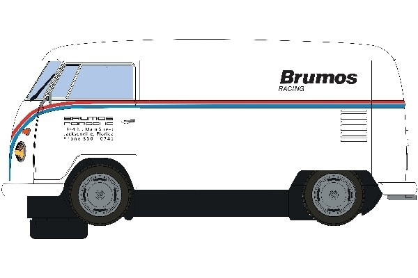 VW Panel Van T1b - Brumos Racing ryhmässä LELUT, TUOTTEET LAPSILLE JA VAUVOILLE / Radio-ohjattava / Autoradat / Autot @ TP E-commerce Nordic AB (A01506)