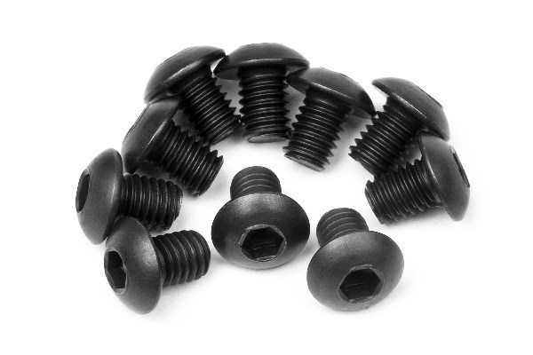 Button Head Screw M3X4Mm (Hex Socket/10Pcs) ryhmässä LELUT, TUOTTEET LAPSILLE JA VAUVOILLE / Radio-ohjattava / Varaosat ja lisävarusteet / HPI / Ruuvit/Kiinnikkeet / Ruuvit @ TP E-commerce Nordic AB (A01540)