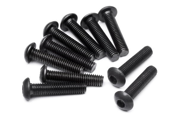 Button Head Screw M3X14Mm (Hex Socket/10Pcs) ryhmässä LELUT, TUOTTEET LAPSILLE JA VAUVOILLE / Radio-ohjattava / Varaosat ja lisävarusteet / HPI / Ruuvit/Kiinnikkeet / Ruuvit @ TP E-commerce Nordic AB (A01541)