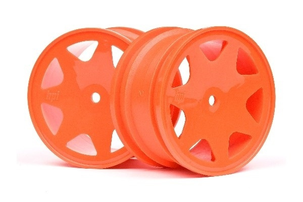 Ultra 7 Wheels Orange 35Mm (2Pcs) ryhmässä LELUT, TUOTTEET LAPSILLE JA VAUVOILLE / Radio-ohjattava / Varaosat ja lisävarusteet / HPI / Vanteet / Offroad @ TP E-commerce Nordic AB (A01545)