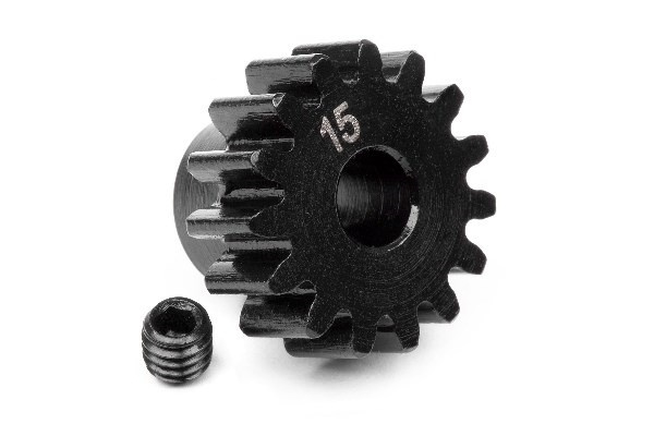 Pinion Gear 15 Tooth (1M/5Mm Shaft) ryhmässä LELUT, TUOTTEET LAPSILLE JA VAUVOILLE / Radio-ohjattava / Varaosat ja lisävarusteet / HPI / Vakiovarusteet ja tuunaus / Hammaspyörät @ TP E-commerce Nordic AB (A01579)