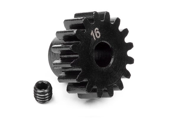 Pinion Gear 16 Tooth (1M/5Mm Shaft) ryhmässä LELUT, TUOTTEET LAPSILLE JA VAUVOILLE / Radio-ohjattava / Varaosat ja lisävarusteet / HPI / Vakiovarusteet ja tuunaus / Hammaspyörät @ TP E-commerce Nordic AB (A01580)