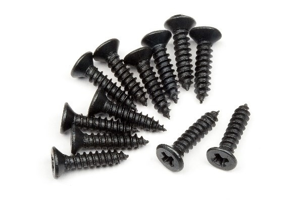 Tp. Flat Head Screw M2.6X12Mm (12Pcs) ryhmässä LELUT, TUOTTEET LAPSILLE JA VAUVOILLE / Radio-ohjattava / Varaosat ja lisävarusteet / HPI / Ruuvit/Kiinnikkeet / Ruuvit @ TP E-commerce Nordic AB (A01776)