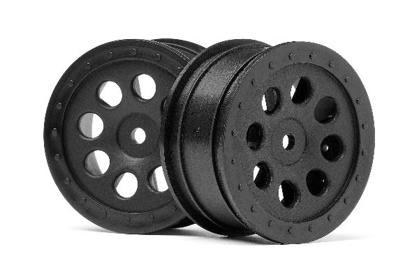 St-8 Wheel Black (0Mm Offset/2Pcs) ryhmässä LELUT, TUOTTEET LAPSILLE JA VAUVOILLE / Radio-ohjattava / Varaosat ja lisävarusteet / HPI / Vanteet / Offroad @ TP E-commerce Nordic AB (A02044)