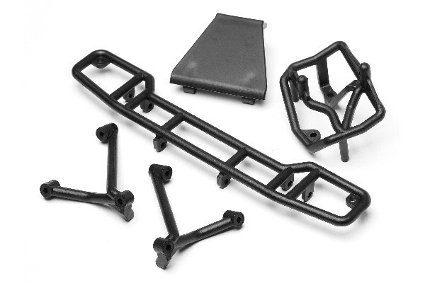 Rear Skid Plate/Bumper Set ryhmässä LELUT, TUOTTEET LAPSILLE JA VAUVOILLE / Radio-ohjattava / Varaosat ja lisävarusteet / HPI / Varaosat ja tuunaus / Alustan osat @ TP E-commerce Nordic AB (A02048)