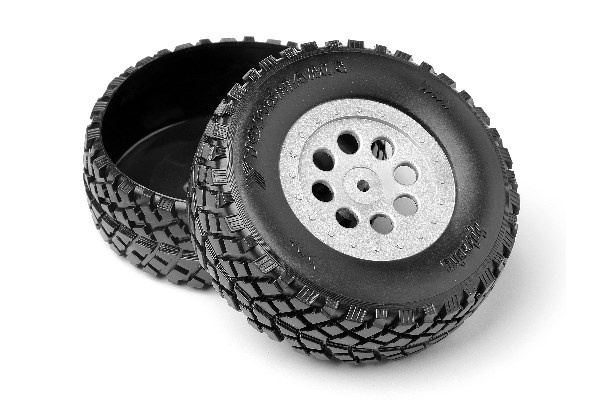 Plastic Truck Bed Tires (2Pcs) ryhmässä LELUT, TUOTTEET LAPSILLE JA VAUVOILLE / Radio-ohjattava / Varaosat ja lisävarusteet / HPI / Varaosat ja tuunaus / Alustan osat @ TP E-commerce Nordic AB (A02106)
