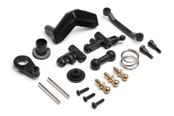 Steering Servo Mount/Servo Saver Set ryhmässä LELUT, TUOTTEET LAPSILLE JA VAUVOILLE / Radio-ohjattava / Varaosat ja lisävarusteet / HPI / Varaosat ja tuunaus / Iskunvaimentimet @ TP E-commerce Nordic AB (A02180)