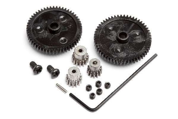 Spur Gear Set (2Pcs)/Pinion Gear Set (3Pcs) ryhmässä LELUT, TUOTTEET LAPSILLE JA VAUVOILLE / Radio-ohjattava / Varaosat ja lisävarusteet / HPI / Varaosat ja tuunaus / Vaihteet @ TP E-commerce Nordic AB (A02182)