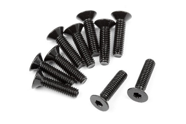 Flat Head Screw M2.5X10Mm (Hex Socket/10Pcs) ryhmässä LELUT, TUOTTEET LAPSILLE JA VAUVOILLE / Radio-ohjattava / Varaosat ja lisävarusteet / HPI / Ruuvit/Kiinnikkeet / Ruuvit @ TP E-commerce Nordic AB (A02297)