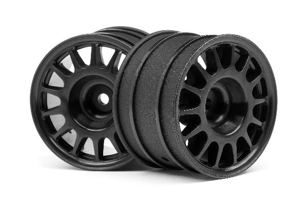 Wr8 Rally Off-Road Wheel Black (48X33Mm/2Pcs) ryhmässä LELUT, TUOTTEET LAPSILLE JA VAUVOILLE / Radio-ohjattava / Varaosat ja lisävarusteet / HPI / Vanteet / Offroad @ TP E-commerce Nordic AB (A02379)