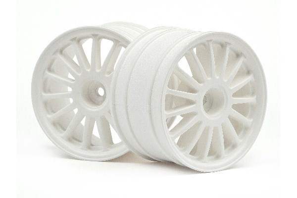 WR8 Tarmac Wheel White (2.2inch/57X35Mm/2Pcs) ryhmässä LELUT, TUOTTEET LAPSILLE JA VAUVOILLE / Radio-ohjattava / Varaosat ja lisävarusteet / HPI / Vanteet / Offroad @ TP E-commerce Nordic AB (A02392)