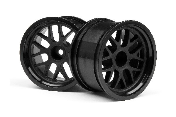 BBS Spoke Wheel 48X31mm Musta (9mm Offset/2kpl) ryhmässä LELUT, TUOTTEET LAPSILLE JA VAUVOILLE / Radio-ohjattava / Varaosat ja lisävarusteet / HPI / Vanteet / Onroad @ TP E-commerce Nordic AB (A02442)