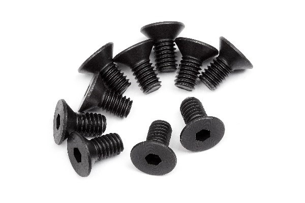 Flat Head Screw M4X8Mm (Hex Socket/10Pcs) ryhmässä LELUT, TUOTTEET LAPSILLE JA VAUVOILLE / Radio-ohjattava / Varaosat ja lisävarusteet / HPI / Ruuvit/Kiinnikkeet / Ruuvit @ TP E-commerce Nordic AB (A02477)