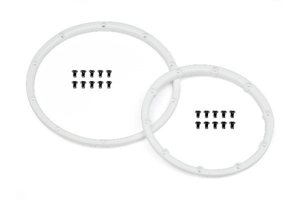 Wheel Bead Lock Rings (White/For 2 Wheels) ryhmässä LELUT, TUOTTEET LAPSILLE JA VAUVOILLE / Radio-ohjattava / Varaosat ja lisävarusteet / HPI / Vanteet / Offroad @ TP E-commerce Nordic AB (A02484)