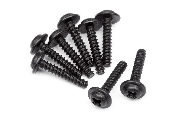 Tp. Flanged Screw M3X15Mm (8Pcs) ryhmässä LELUT, TUOTTEET LAPSILLE JA VAUVOILLE / Radio-ohjattava / Varaosat ja lisävarusteet / HPI / Ruuvit/Kiinnikkeet / Ruuvit @ TP E-commerce Nordic AB (A02503)