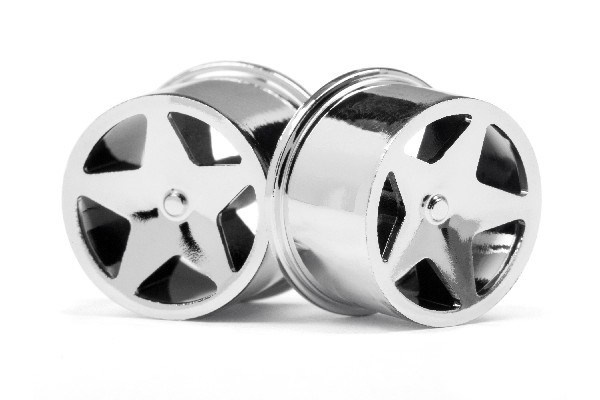 Q32 Super Star Wheel Set F/R Chrome18X10/18X14/ X4 ryhmässä LELUT, TUOTTEET LAPSILLE JA VAUVOILLE / Radio-ohjattava / Varaosat ja lisävarusteet / HPI / Varaosat ja tuunaus / Voimansiirto @ TP E-commerce Nordic AB (A02594)