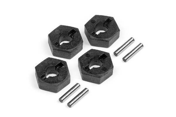 12Mm Wheel Hex Hub Set (4Pcs) ryhmässä LELUT, TUOTTEET LAPSILLE JA VAUVOILLE / Radio-ohjattava / Varaosat ja lisävarusteet / HPI / Varaosat ja tuunaus / Voimansiirto @ TP E-commerce Nordic AB (A02651)