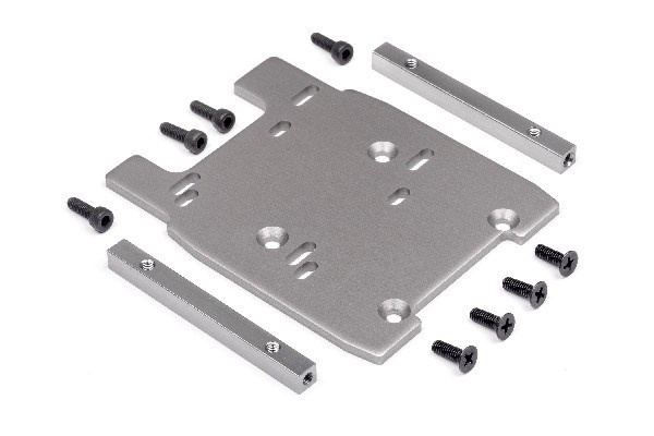 Motor Plate (Gray/4Mm) ryhmässä LELUT, TUOTTEET LAPSILLE JA VAUVOILLE / Radio-ohjattava / Varaosat ja lisävarusteet / HPI / Varaosat ja tuunaus / Alustan osat @ TP E-commerce Nordic AB (A02670)