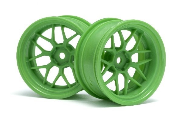 Tech 7 Wheel Green 52X26X+9Mm Offset (2Pcs) ryhmässä LELUT, TUOTTEET LAPSILLE JA VAUVOILLE / Radio-ohjattava / Varaosat ja lisävarusteet / HPI / Vanteet / Onroad @ TP E-commerce Nordic AB (A02730)